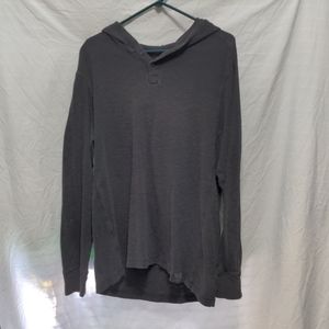 Men's Calvin Klein woven dark grey sz L hoodie